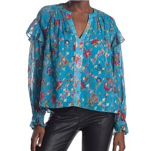 Derek Lam Vibrant Floral Blouse